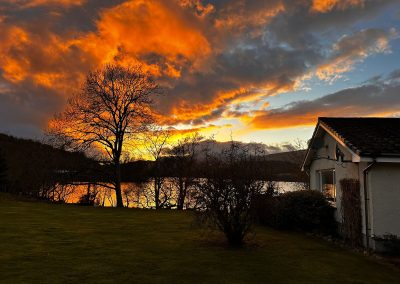 Ardeonaig Lodge, Loch Tay at Sunset