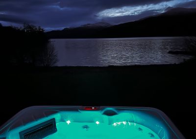 Hot tub by Loch Tay, Scotland